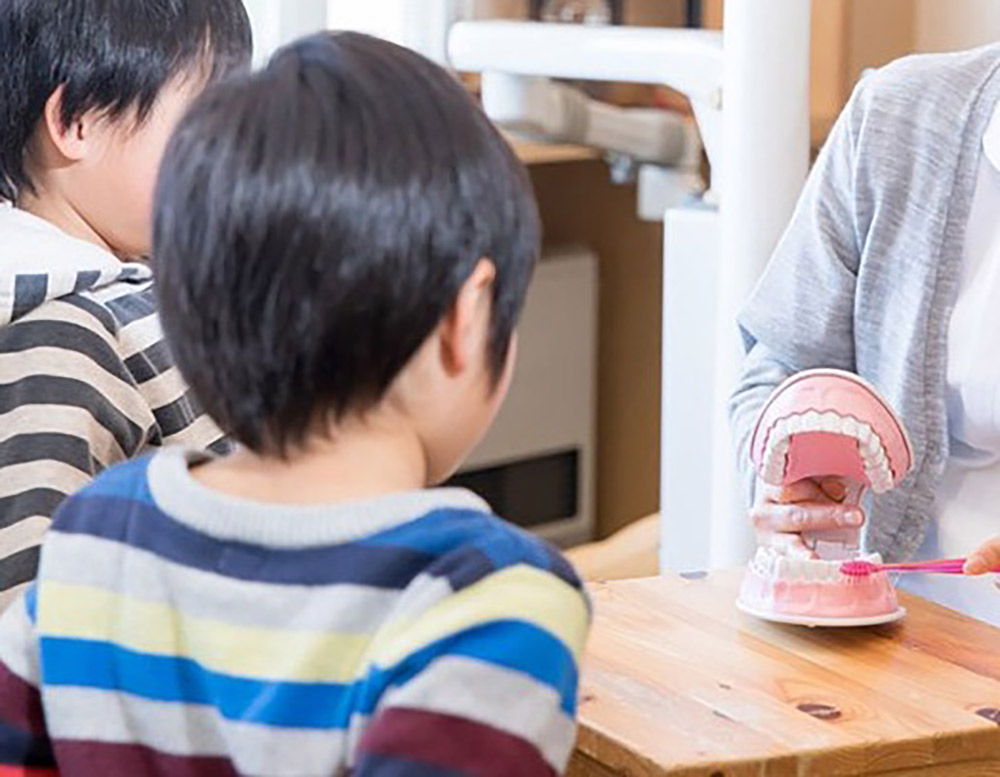 治療と歯磨き指導